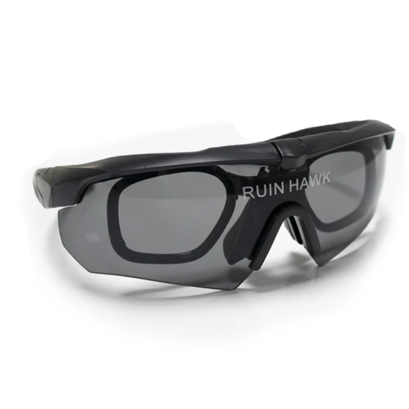 Gafas tácticas con montura graduada para airsoft caza y tiro - imagen 5