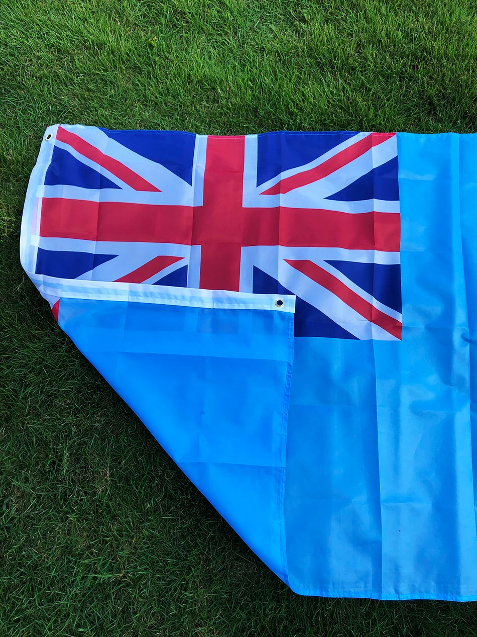 Bandera de la SKY Fiji, 3x5 pies, 90x150cm, poliéster de alta calidad, banderas nacionales de fiji colgantes, interior y exterior para decoración del hogar - imagen 4
