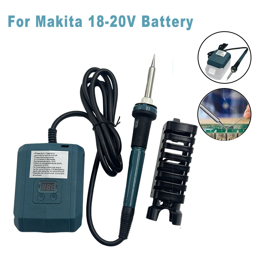 Soldador recargable para Makita 18- 20V 60W soldador eléctrico herramienta eléctrica de soldadura inalámbrica Temperature300-500 ℃
