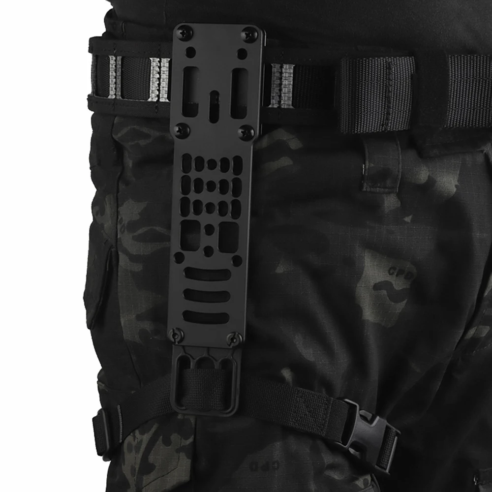 Adaptador MOLLE para funda pistola – Cinturón táctico muslo ripstop - imagen 3