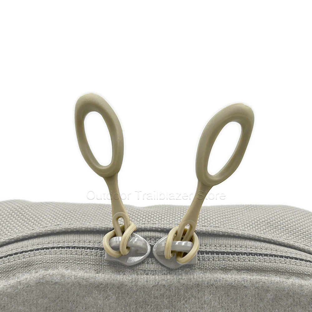 Extractor de cremallera de repuesto, extensión de cable TPE, lengüeta de cremallera, accesorios de bolsa DIY para chaleco de caza, accesorios para mochila, 5 uds./10 Uds.