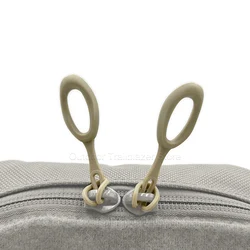 Lengüeta cremallera TPE con cable para chaleco táctico y mochila