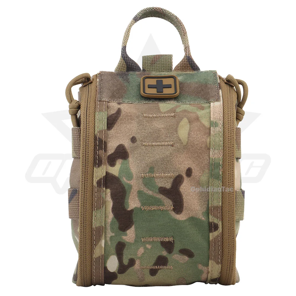 OphidianTac-Paquete de primeros auxilios de liberación rápida, bolsa táctica militar MOLLE para chaleco de caza, cinturón de cintura del ejército para acampar al aire libre - imagen 2