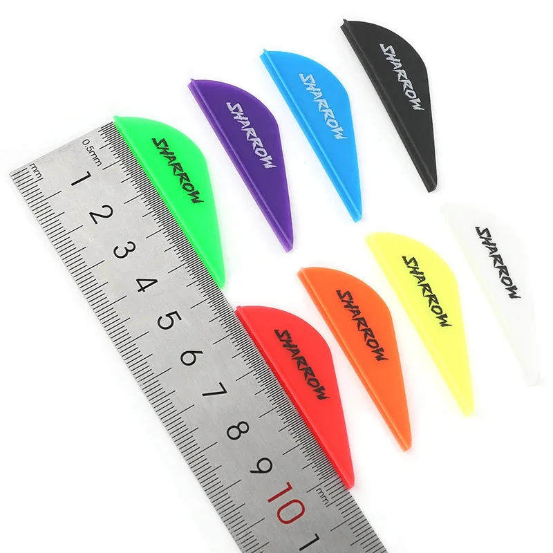 30/36/50/72 Uds plumas de flecha 2 pulgadas Fletching Fletches de goma paletas de plástico eje de flecha DIY arco caza accesorios de tiro - imagen 3