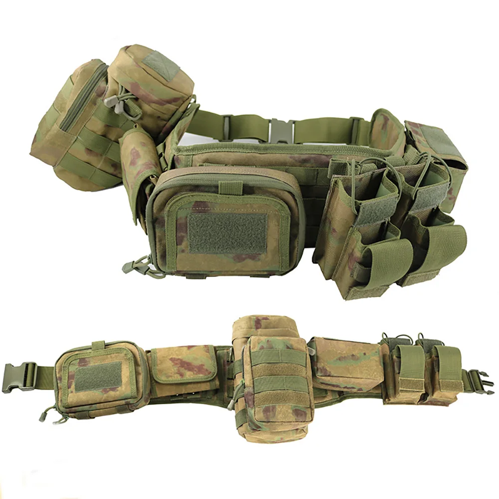 Cubierta de cintura táctica para deportes de caza al aire libre, cinturón combinado MOLLE, equipo de transporte multifuncional, almacenamiento, Kit de cinco piezas - imagen 2