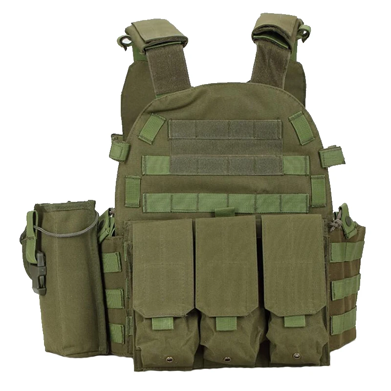Chaleco táctico de nailon para caza, chaleco de protección para Paintball, Airsoft, militar, CS, 6094 - imagen 4