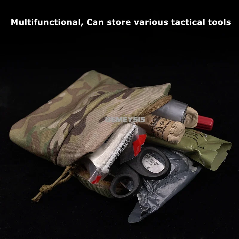Bolsa táctica Molle EDC, botiquín de primeros auxilios, bolsa para exteriores, senderismo, caza, deportes, bolsas de herramientas diversas, bolsa de almacenamiento de combate Airsoft - imagen 4
