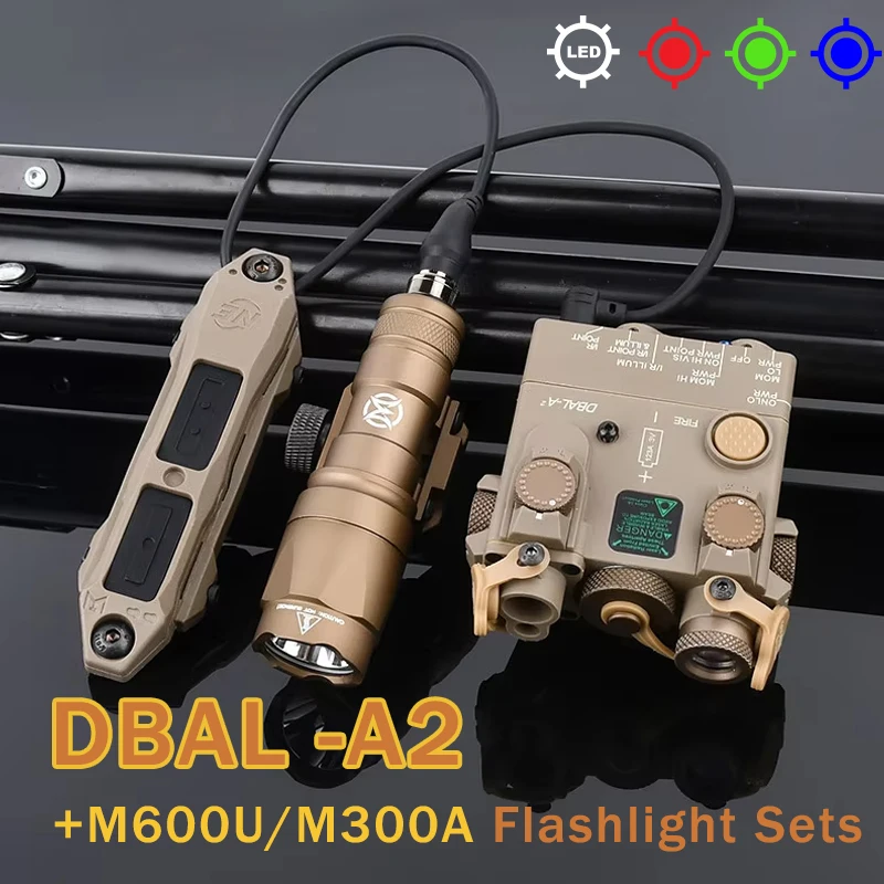DBAL-A2 linterna táctica Picatinny doble interruptor rojo verde caza
