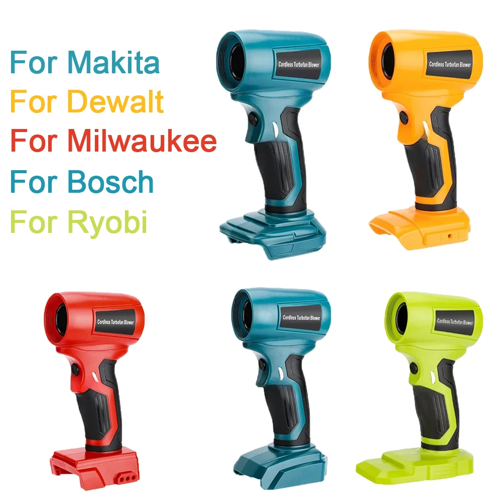 Mini soplador de chorro, ventilador Turbo violento portátil para Makita/Dewalt/Milwaukee/Bosch/Ryobi, ventilador de mano inalámbrico con batería de iones de litio de 18V y 20V - imagen 3