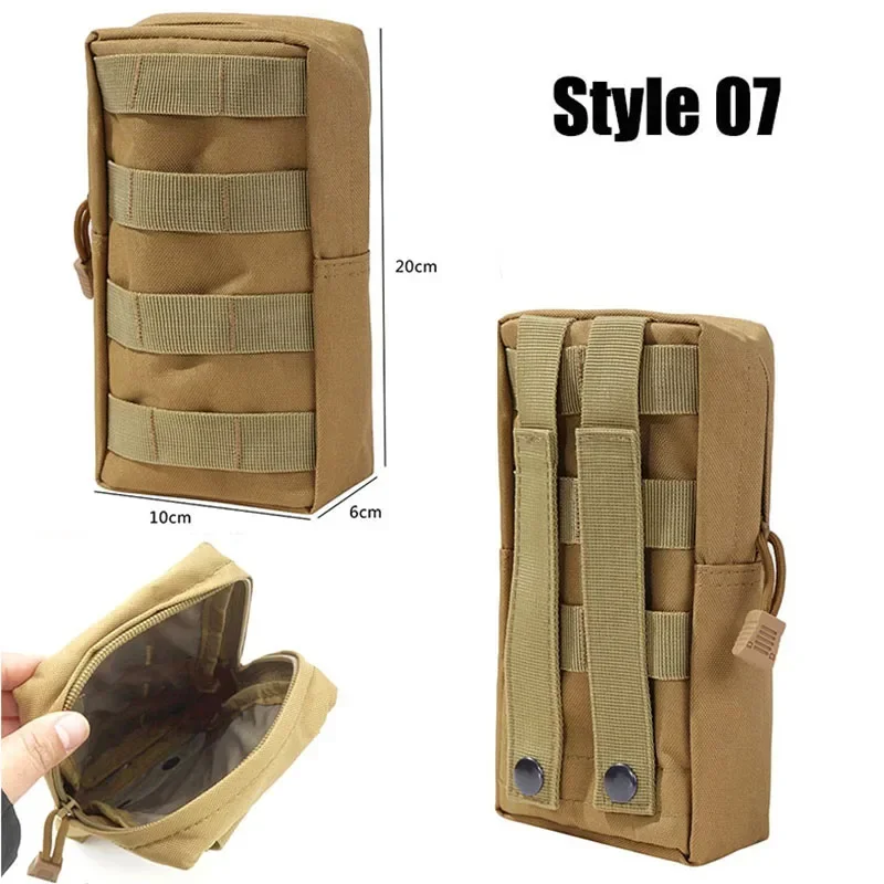 Bolsa para deportes al aire libre, bolsa de accesorios con sistema Molle, bolsa táctica para fácil transporte, resistente al desgaste y a los arañazos - imagen 5