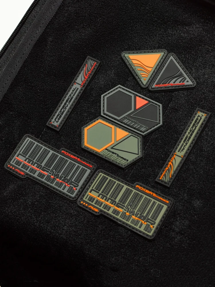 FOXBAT PMS Tareas Profesionales Parche de PVC Brazalete Táctico DIY Decorativo para Ropa Y Mochilas