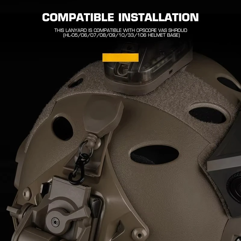 Cordón Base VAS NVG, equipo táctico de visión nocturna, previene la cuerda de separación para casco de Paintball Airsoft OPS Core VAS - imagen 5
