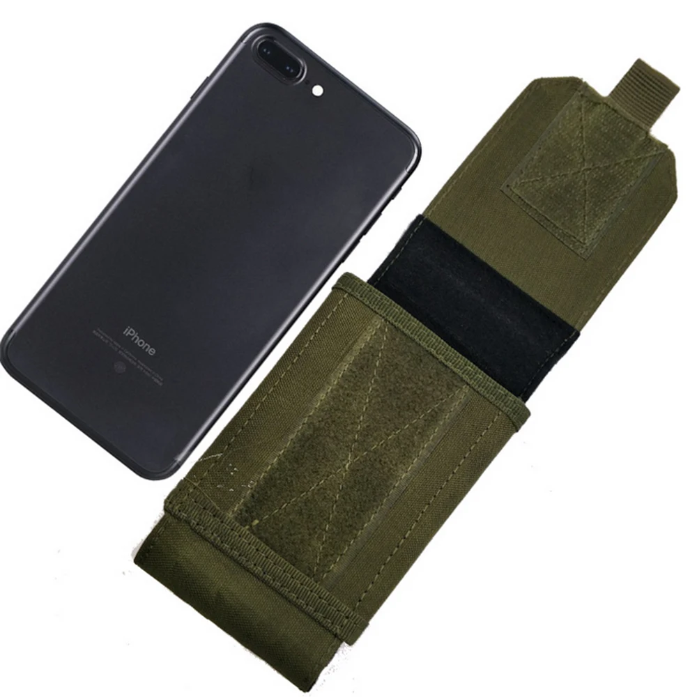 Bolsa de teléfono para exteriores de 7 pulgadas, soporte táctico para teléfono, funda para cinturón deportivo, impermeable, de nailon EDC, bolsas de camuflaje deportivas para caza en mochila - imagen 2