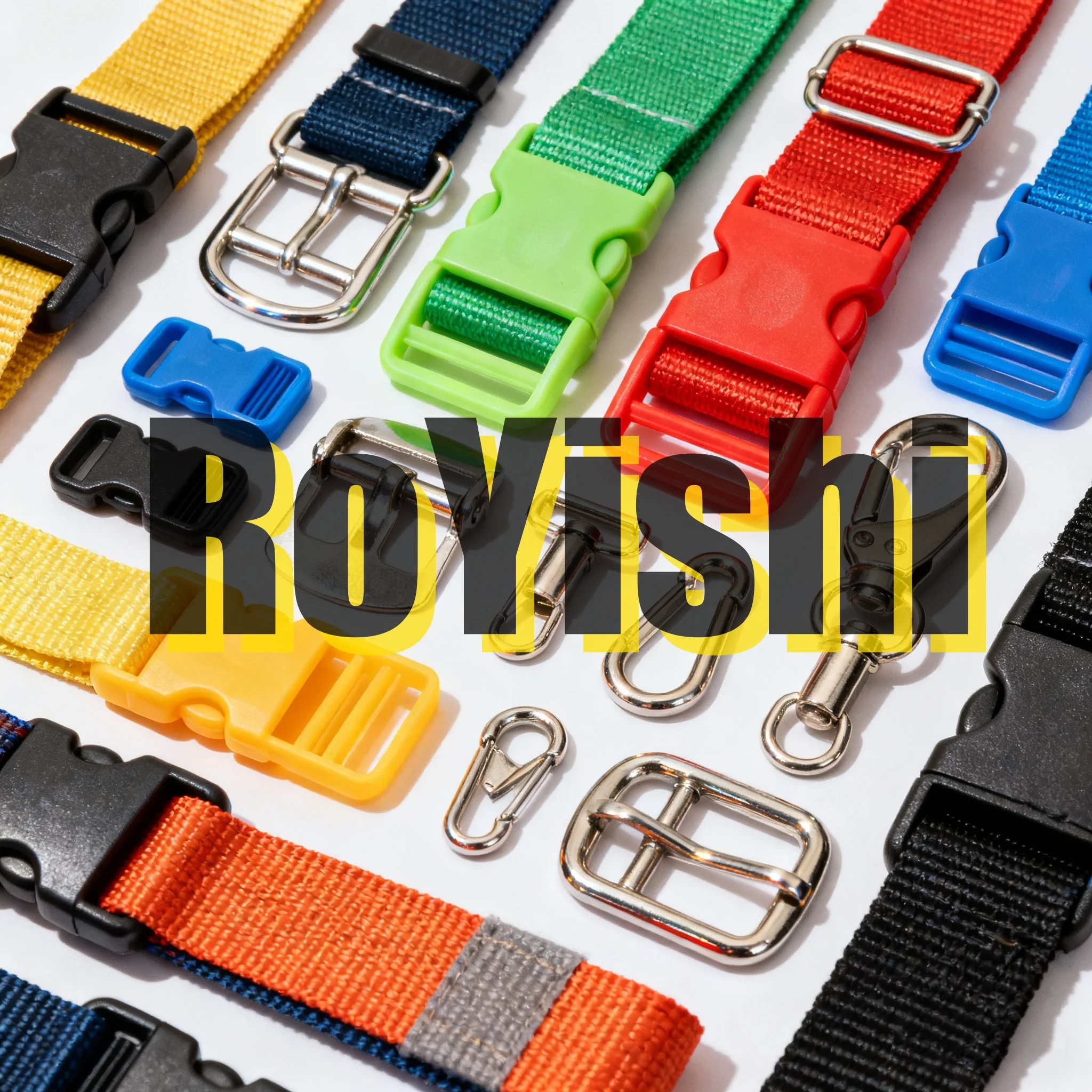 RoYishi Personalización del producto Hebilla de plástico Hebilla de gancho de metal Hebilla de cuerda de cinta Descuento de gran cantidad - imagen 5