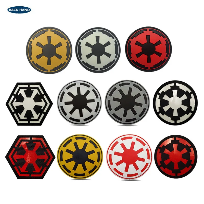 Pegatina mágica de PVC de Imperio Galáctico, pegatina de goteo, insignia reflectante de la República Galáctica, parche bordado para ropa, bricolaje - imagen 2