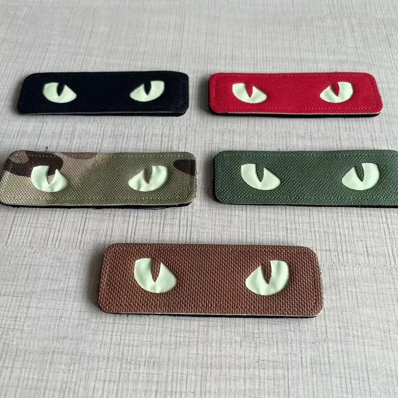 Parche táctico ojos tigre mal de ojo fosforescente con velcro - imagen 3