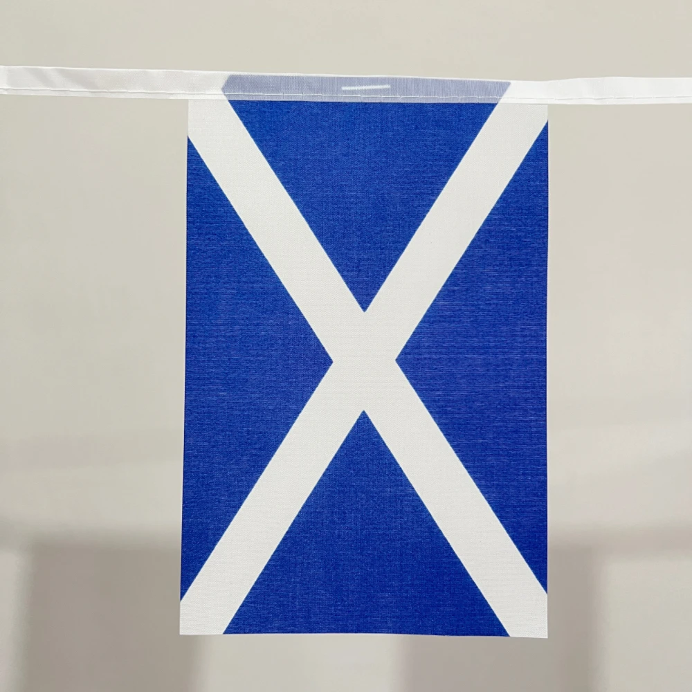 YIXIN 20 Uds banderas nacionales escocesas 14X21CM banderines colgantes bandera fiesta evento deportes celebración decoración decoración del hogar - imagen 3