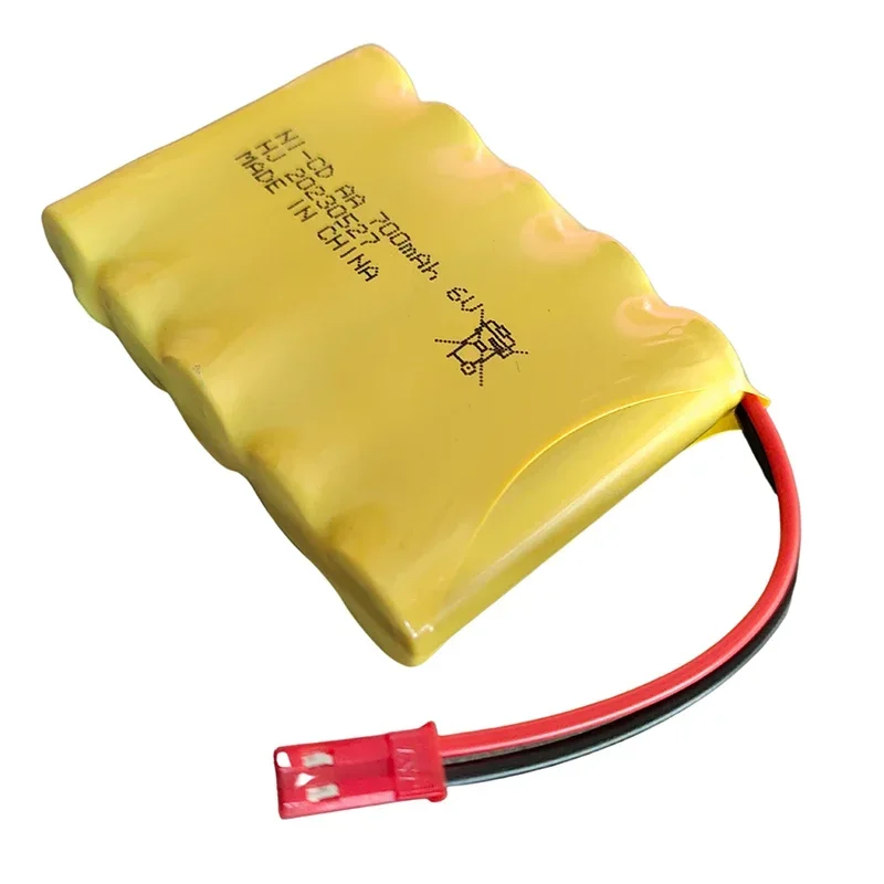 JST Plug 6V 700mAh NI-CD AA batería recargable para juguetes de Control remoto coches barcos camiones trenes pistolas Robots piezas - imagen 3