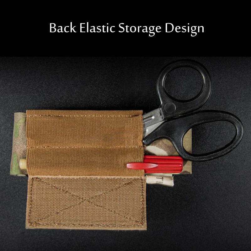 Soporte de torniquete táctico con gancho y bucle, bolsa de torniquete militar elástica TQ para chaleco D3CRM Airsoft, equipo táctico de aparejo de pecho - imagen 5