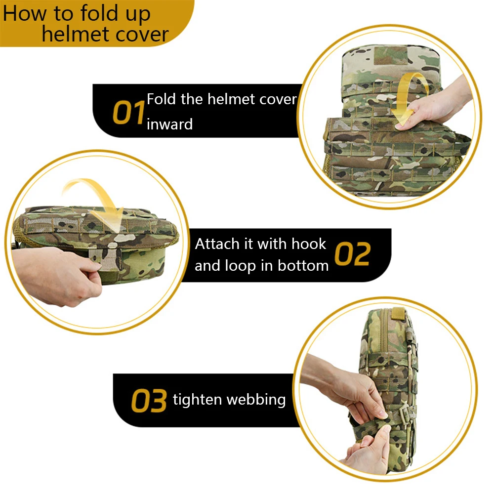 Paquete de hidratación Modular táctica, paquete de vejiga de agua MOLLE, cubierta de casco plegable, accesorios de caza Airsoft para Paintball y ciclismo - imagen 4