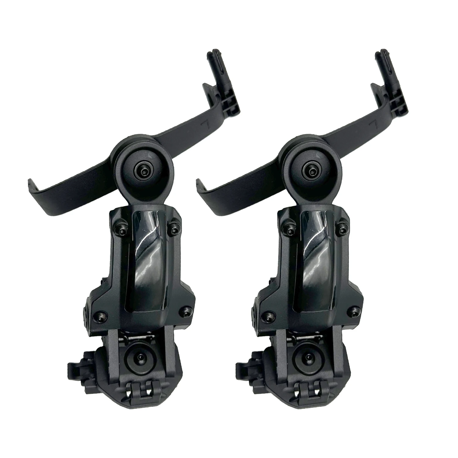 Adaptador de riel para casco táctico para PELTOR ComTac, accesorios de tiro Airsoft, soporte para auriculares compatible con riel Ops Core ARC Wendy MLOK - imagen 4