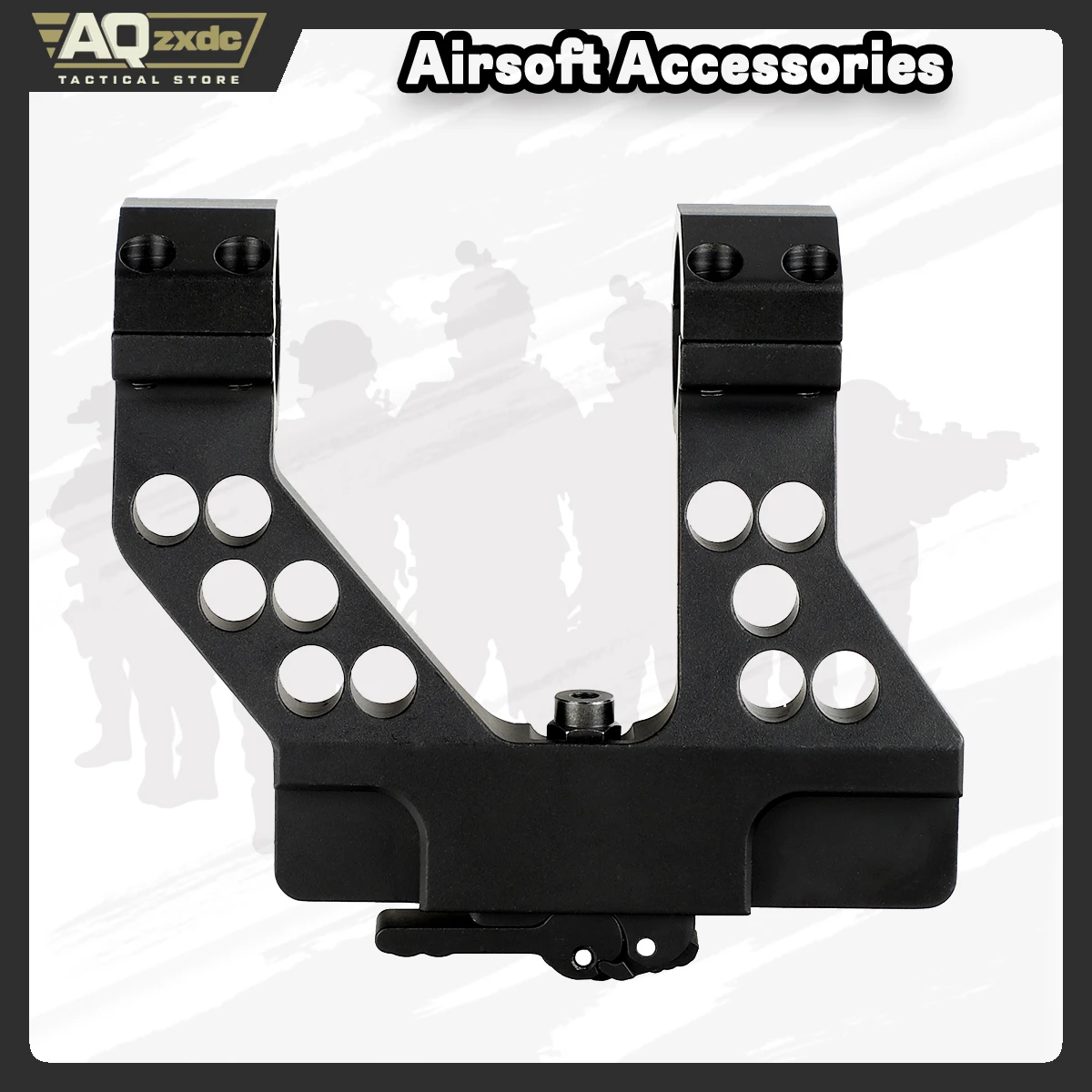 AQzxdc-accesorios tácticos para Airsoft, montaje de alcance de riel lateral AK con anillo Integral de 25,4mm y 30mm, sistema de separación rápida
