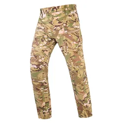 Pantalones de secado rápido para hombre, pantalones de pesca tácticos ligeros para senderismo al aire libre, pantalones Cargo de nailon, ropa de trabajo informal para gimnasio