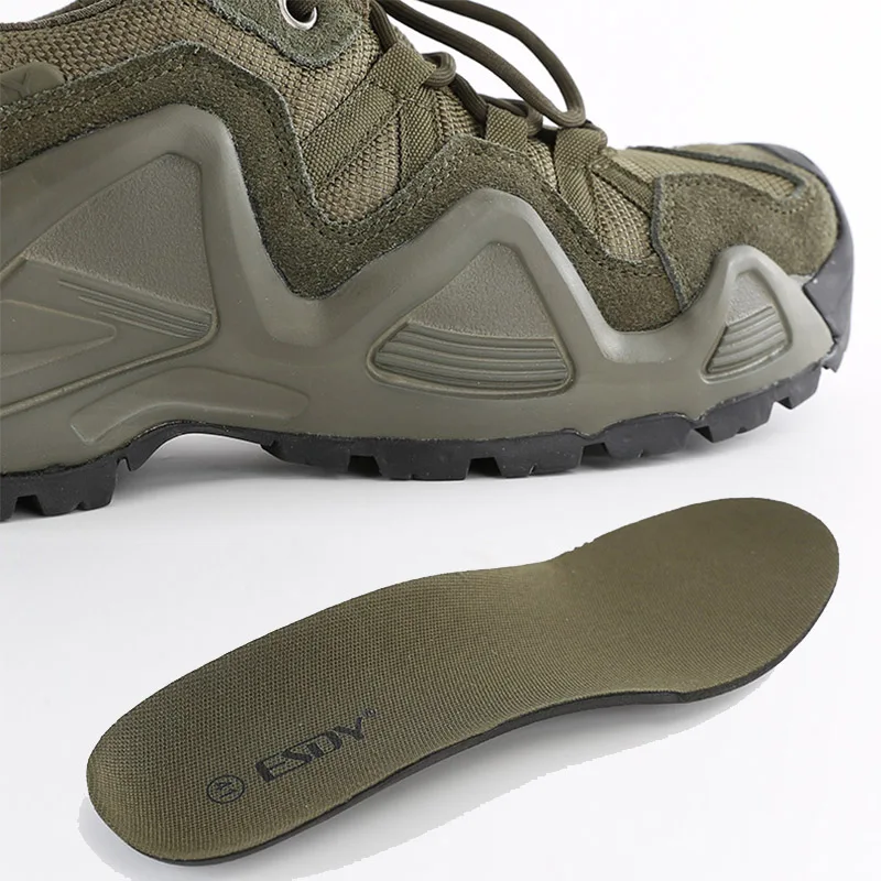 ESDY botas tácticas altas para exteriores, zapatos militares de senderismo de caña baja, zapatos de escalada tácticos resistentes al desgaste impermeables, talla 39-45 - imagen 4