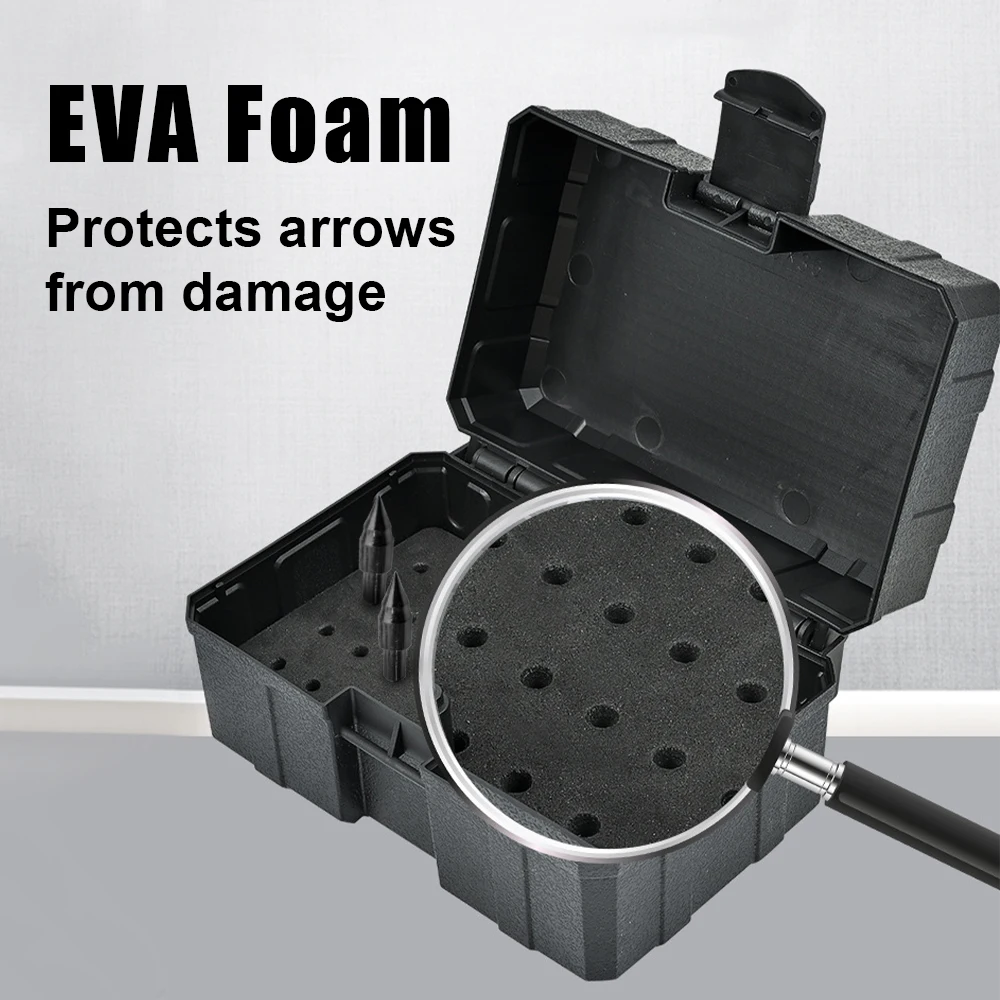 Caja de Almacenamiento para Puntas de Flecha, Contenedor de Puntas de Flecha, Estuche Rígido de ABS, Organizador de Puntas de Flecha, Soporte para Flechas para Caza con Arco - imagen 3