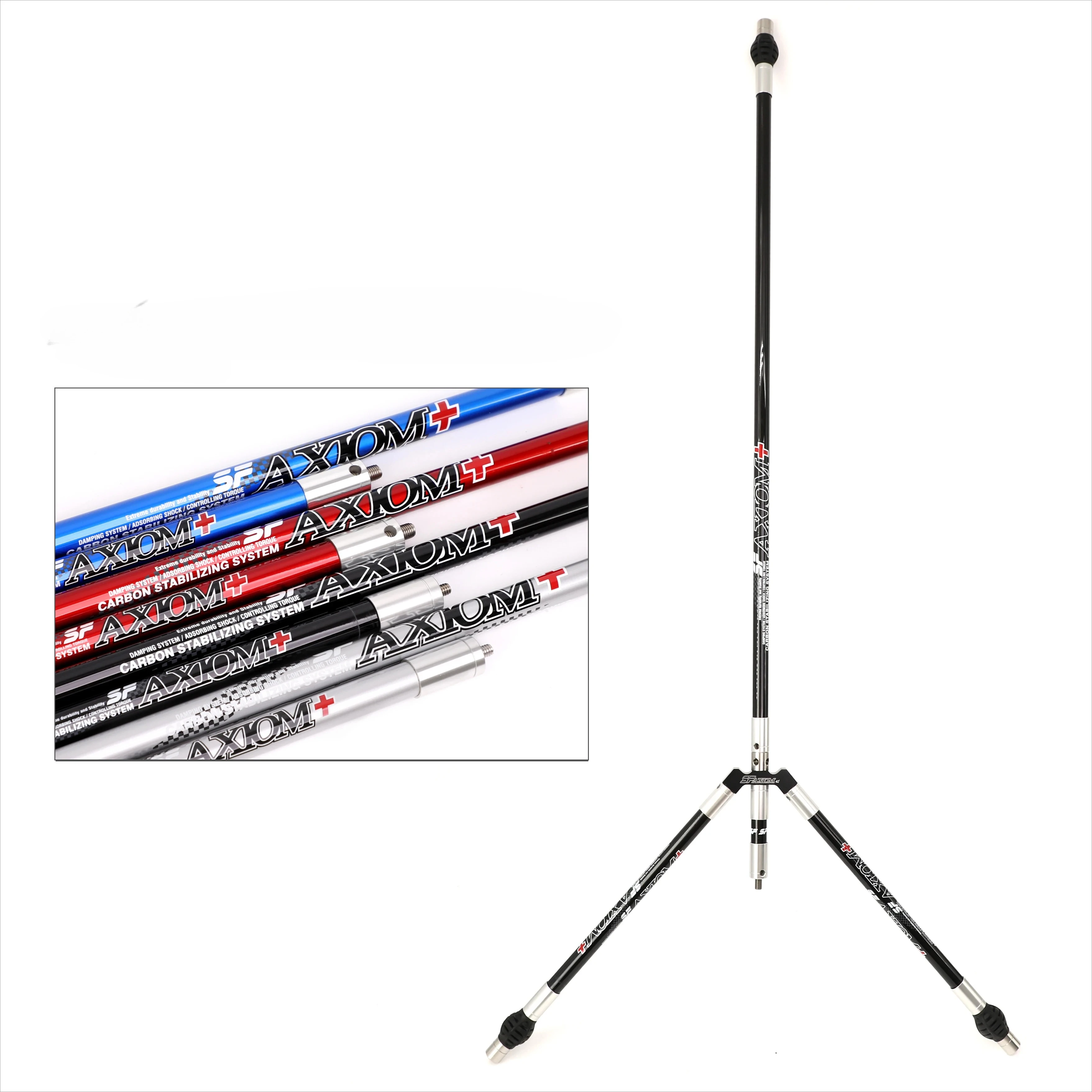 Estabilizador de arco recurvo SF, juego de barra de equilibrio de carbono, sistema de equilibrio amortiguador, barra en V para tiro con arco, caza y tiro - imagen 3