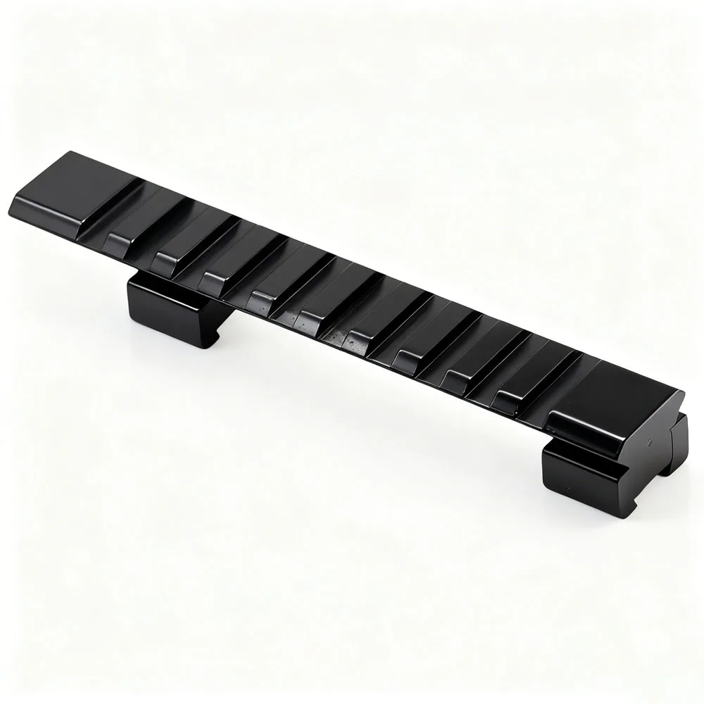 Adaptador de montaje elevador de riel Picatinny de 10 ranuras, cola de milano de 11mm a 20mm para mira de Rifle, adaptador de riel de montaje para mira de pistola Airsoft de 125mm - imagen 2