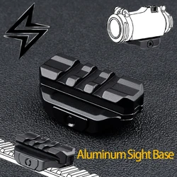 Soporte de montaje de alcance táctico, Base de mira elevadora de aluminio, marcado Original, ajuste de riel de 20mm, punto rojo, accesorio para pistola Airsoft