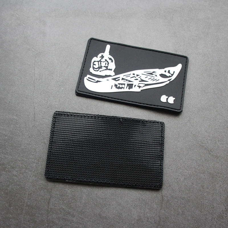 Brazalete con parche de PVC 3D para tribo de barco, bolsa de goma para exteriores, grupo de casco, insignia táctica hacia adelante, apliques DIY para decoración de bolsa de chaleco - imagen 2