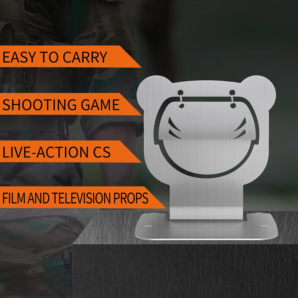 Objetivo de tiro táctico de acero inoxidable, aleación de aluminio, entrenamiento, objetivos de tiro, accesorios de caza - imagen 4