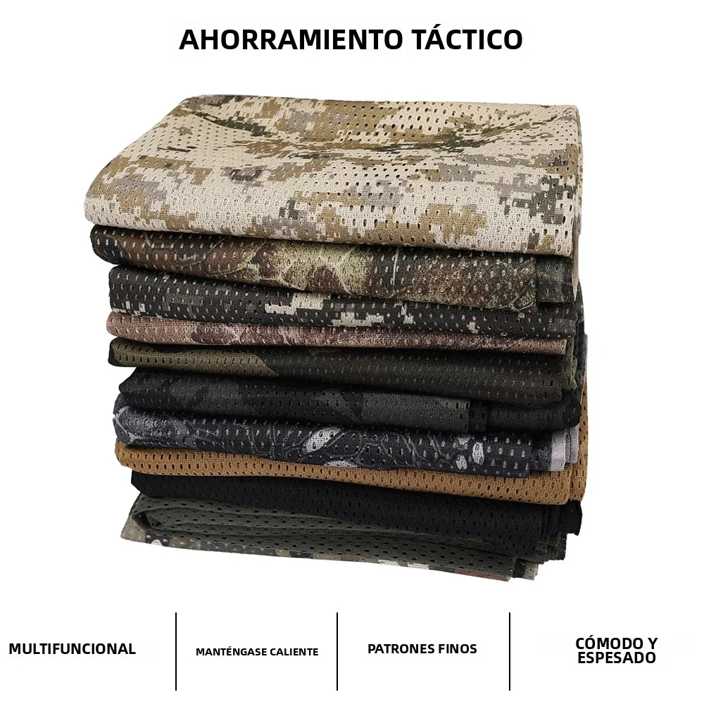 SINAIRSOFT bufanda de malla de camuflaje de algodón y poliéster Unisex deportes al aire libre tiro caza accesorios de ropa - imagen 2