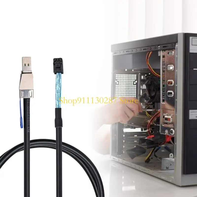 Conectores chasis 36 pines cable redadas servidor datos J1HC SFF-8644 externo a SFF-8643 - imagen 2