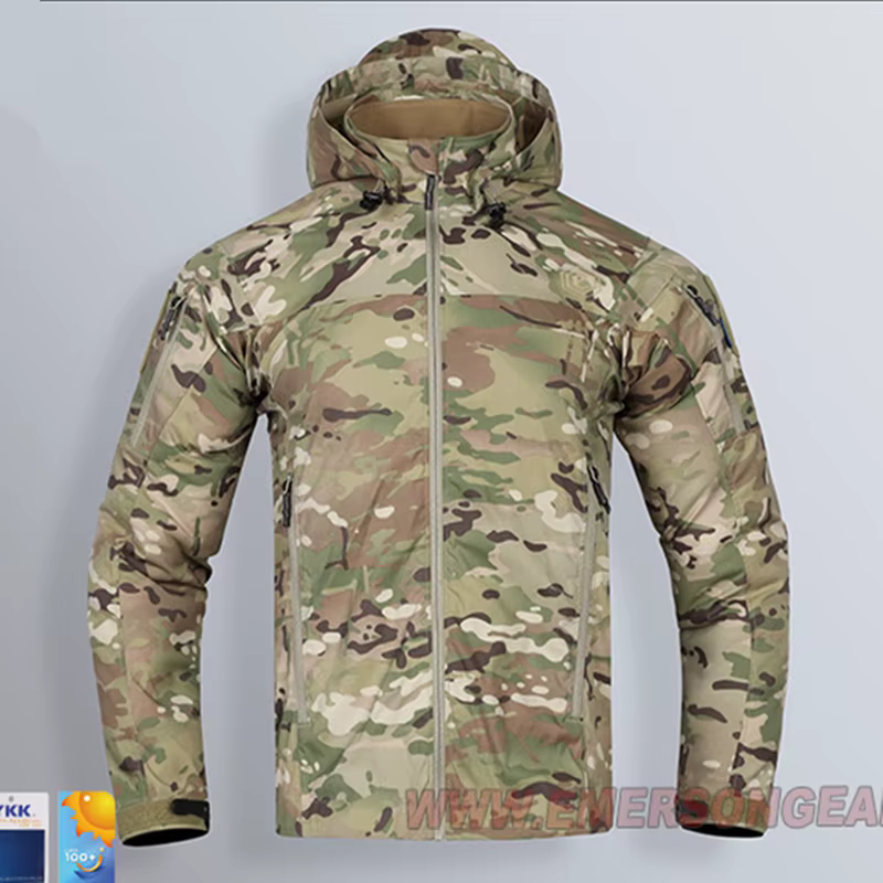 Chaqueta táctica Falco ligera impermeable cortavientos con capucha - imagen 3