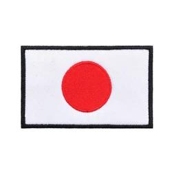 Parche bordado bandera japonesa con velcro para brazalete táctico