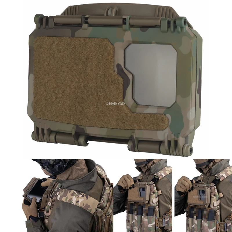 Caja almacenamiento táctica MOLLE para teléfono, portaplaca y airsoft
