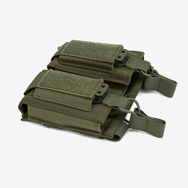 Bolsa doble con tapa abierta, bolsas para revistas de 9mm,5.56.762, mochila Mag Molle, equipo de caza, 2 capas - imagen 5