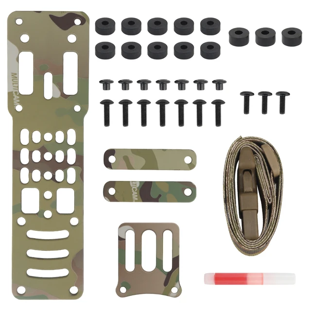 Funda Modular de Metal 6354DO para pistola táctica, adaptador Universal de fundas para Airsoft de caza para Glock 17 con lámpara X300 - imagen 3