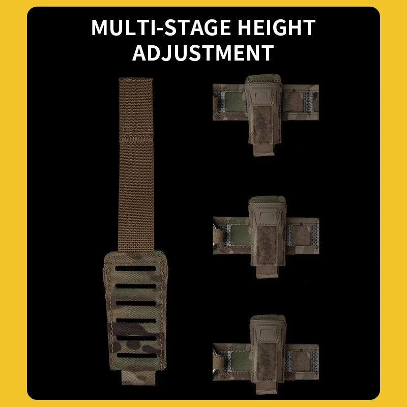 Funda táctica para cargador 9 mm tipo K con soporte linterna - imagen 4