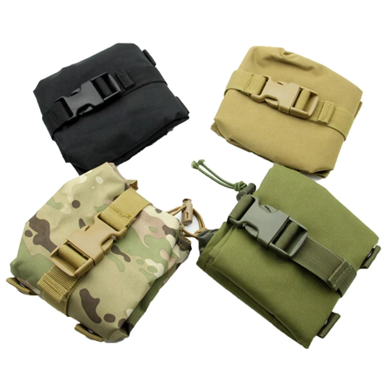 Ventiladores militares al aire libre con bolsa adjunta, bolsa de utilidad, bolsa de reciclaje, sistema Molle, almacenamiento plegable portátil - imagen 5