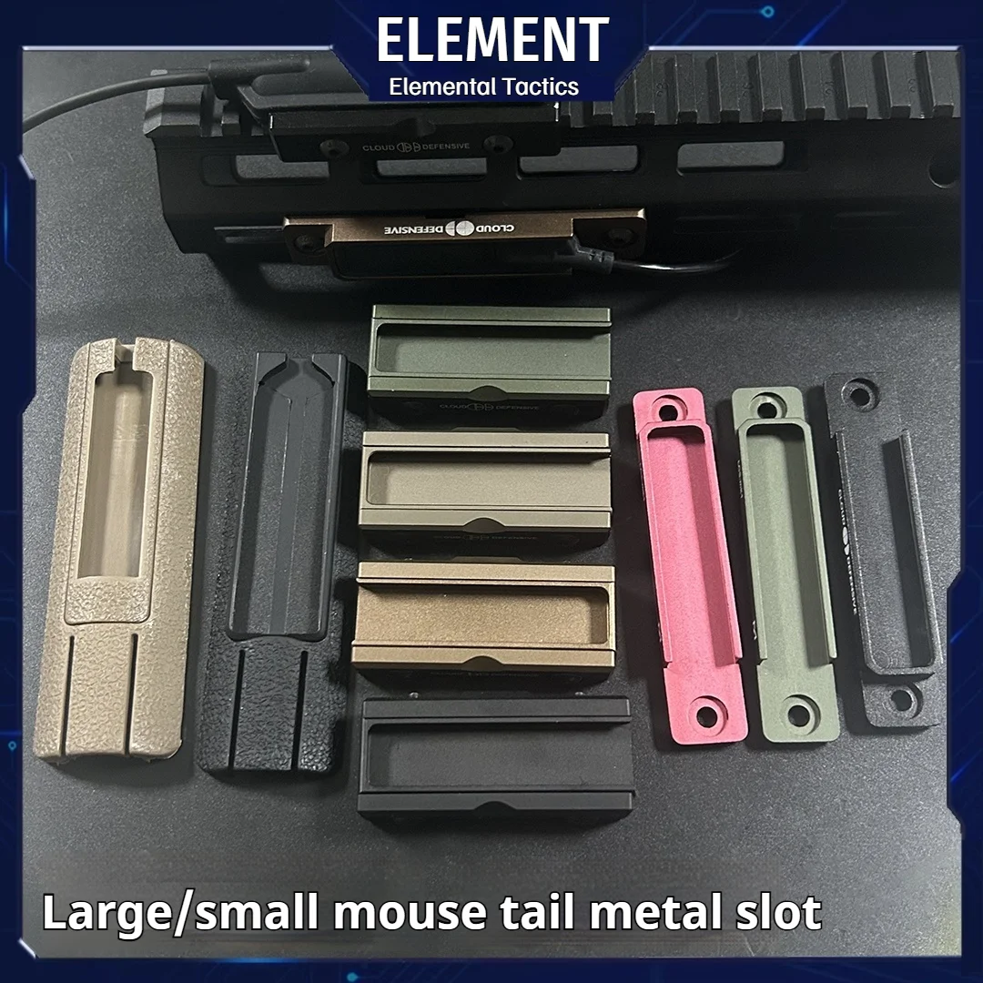 Elemento Metal Nylon Rat Tail Slot SF Linterna MLOK 2.5 3.5 Rat Tail Slot Switch LCS Base de montaje de metal