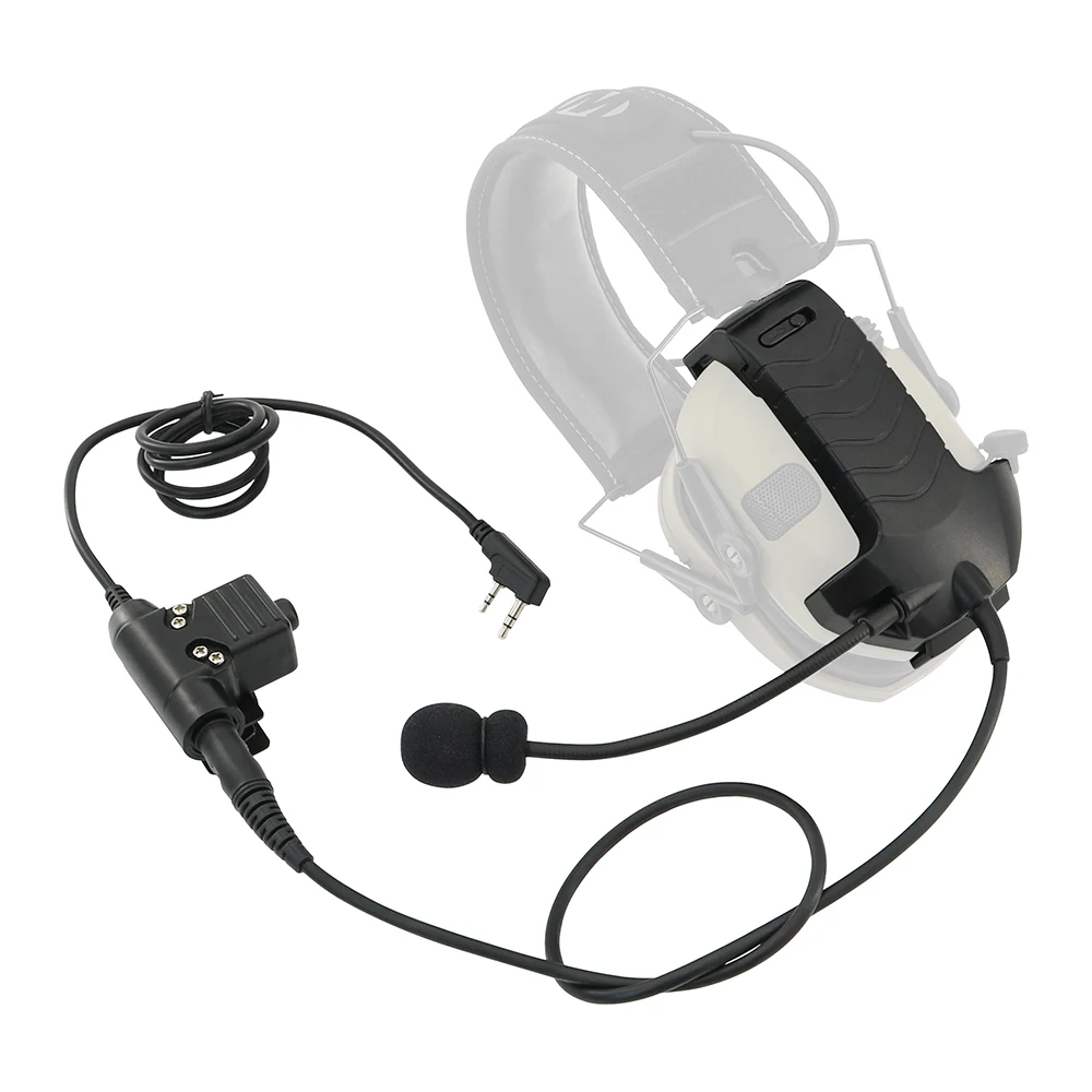 Kit de micrófono externo para Walker's Razor, orejeras electrónicas, auriculares tácticos con reducción de ruido, adaptador de auriculares para caza y tiro Airsoft - imagen 3