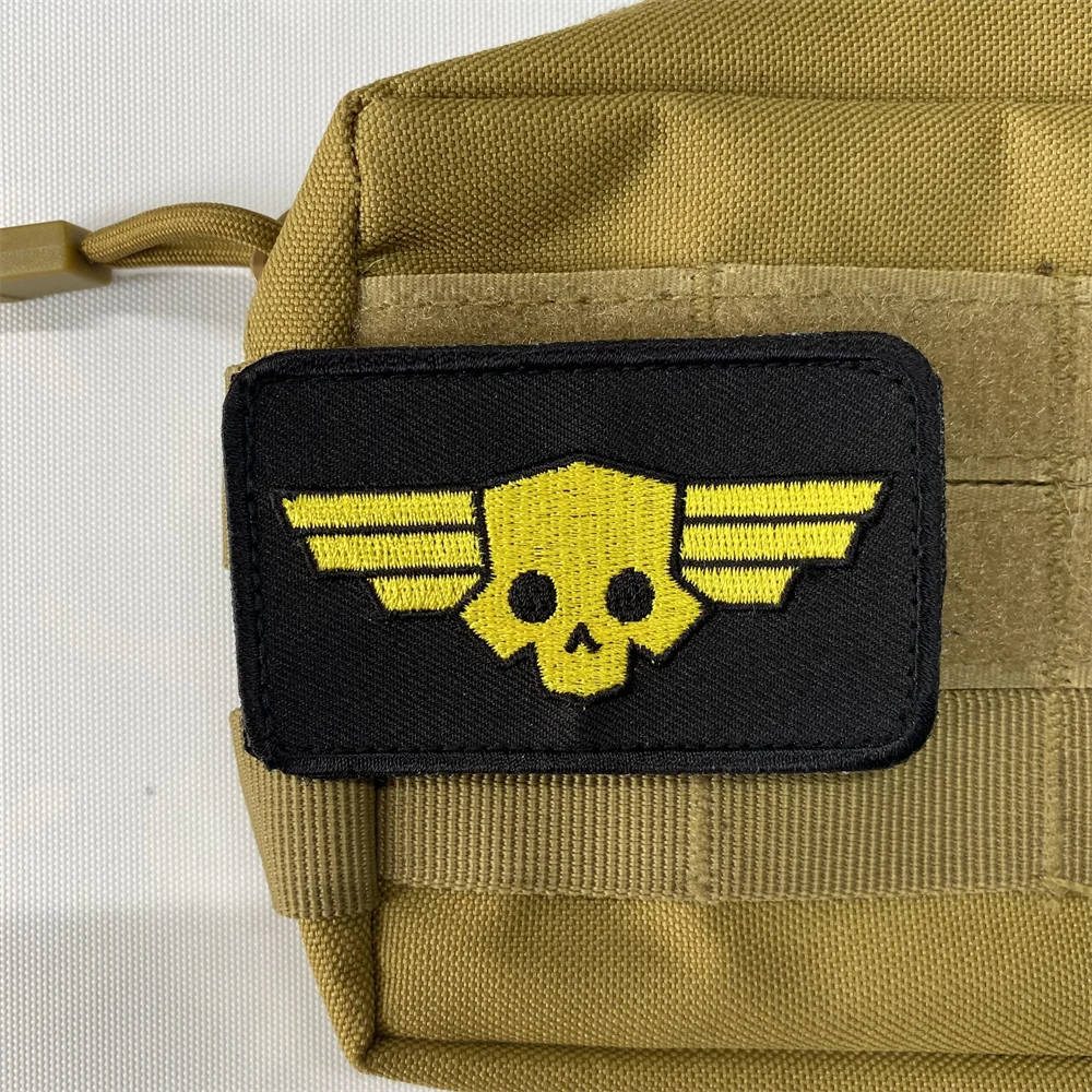 Hell buzos 2 parches bordados para ropa, insignia de moral táctica de Hellcammer Diver, brazalete, pegatina de mochila de juego del infierno - imagen 4