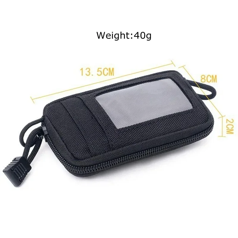 Riñonera para hombre, tarjetas, llavero, bolsillo pequeño, riñonera EDC, billetera, bolsa de bolsillo, dinero, caza al aire libre, paquete de senderismo - imagen 3