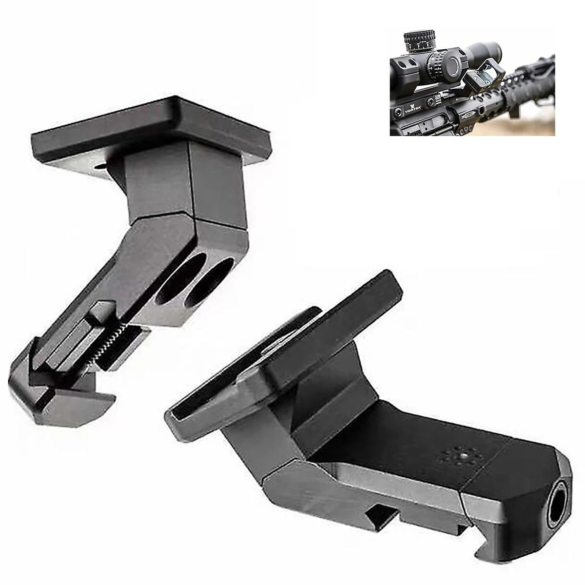 Base de montaje oblicuo táctico, soporte óptico Offset de 45 grados, Riel de aleación de 20Mm, para miras láser - imagen 3