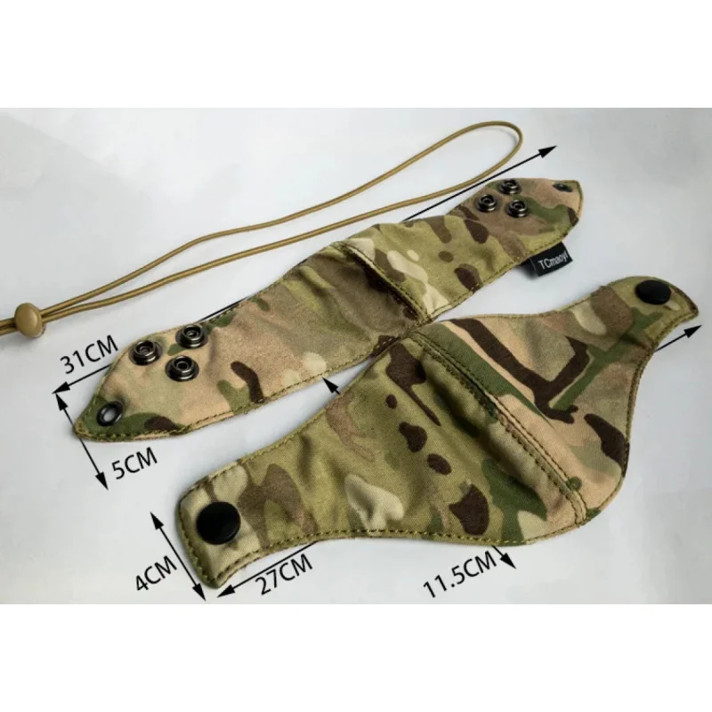 Máscara facial táctica de media capa, protección facial de camuflaje para conducción al aire libre - imagen 5