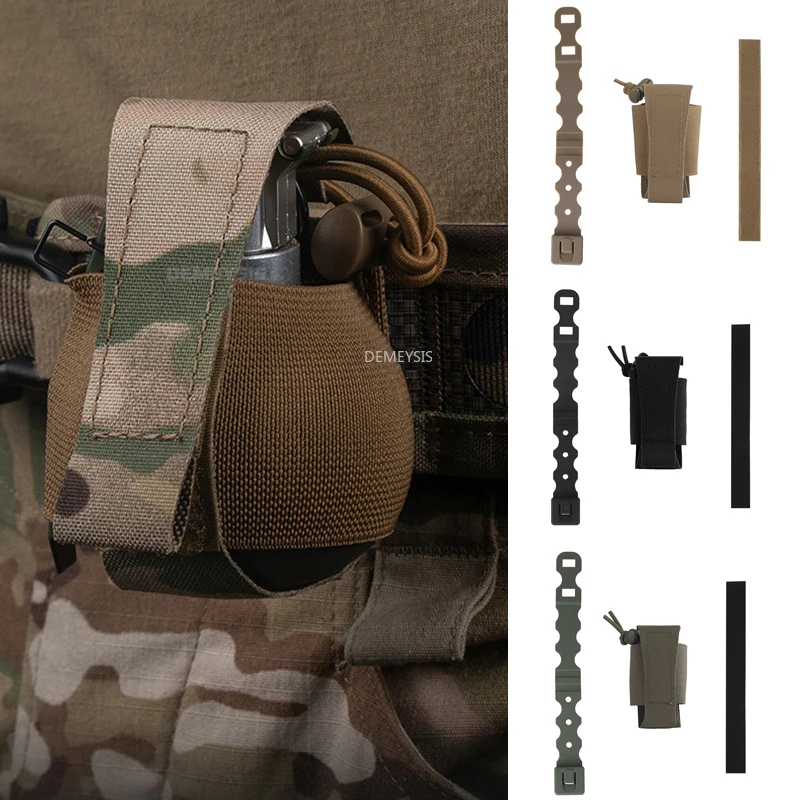 Bolsa táctica Molle para exteriores, bolsa para granada individual, liberación rápida, herramientas para deportes de caza Airsoft, riñoneras, bolsa para equipo Airsoft